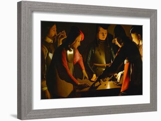 The Dice Players, circa 1650-Georges de La Tour-Framed Giclee Print