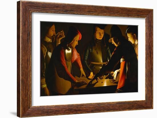 The Dice Players, circa 1650-Georges de La Tour-Framed Giclee Print