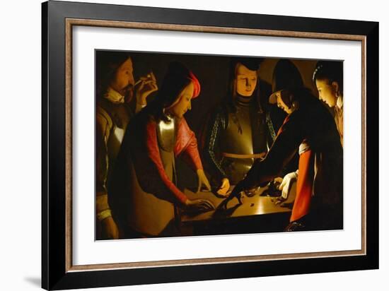 The Dice Players, circa 1650-Georges de La Tour-Framed Giclee Print