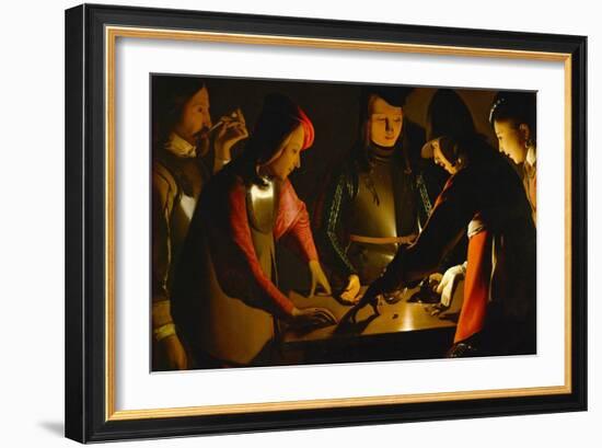 The Dice Players, circa 1650-Georges de La Tour-Framed Giclee Print