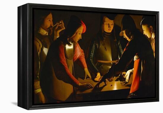 The Dice Players, circa 1650-Georges de La Tour-Framed Premier Image Canvas