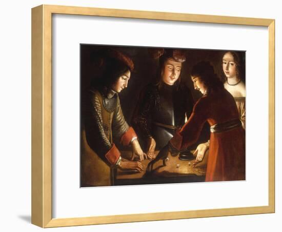 The Dice Players-Etienne de La Tour-Framed Giclee Print