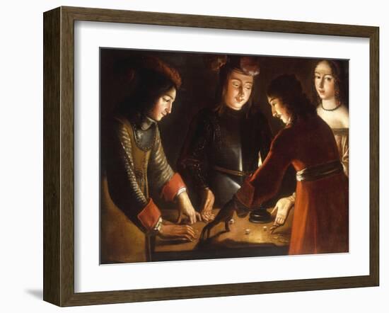 The Dice Players-Etienne de La Tour-Framed Giclee Print