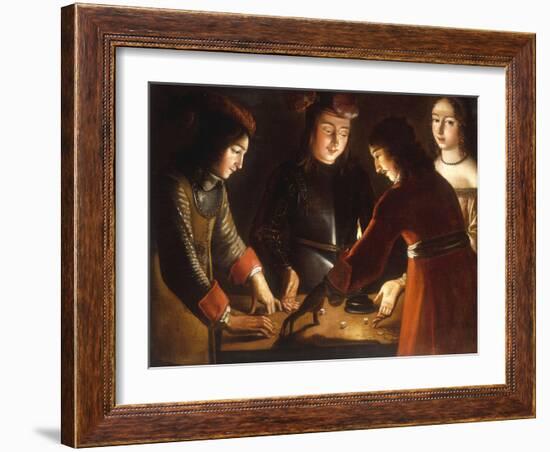 The Dice Players-Etienne de La Tour-Framed Giclee Print