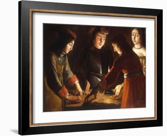 The Dice Players-Etienne de La Tour-Framed Giclee Print