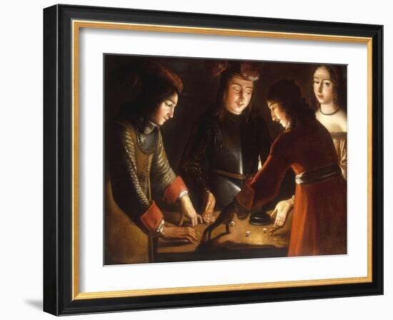 The Dice Players-Etienne de La Tour-Framed Giclee Print