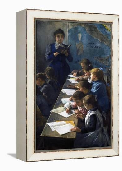 The Dictation Lesson, 1891-Demetrio Cosola-Framed Premier Image Canvas
