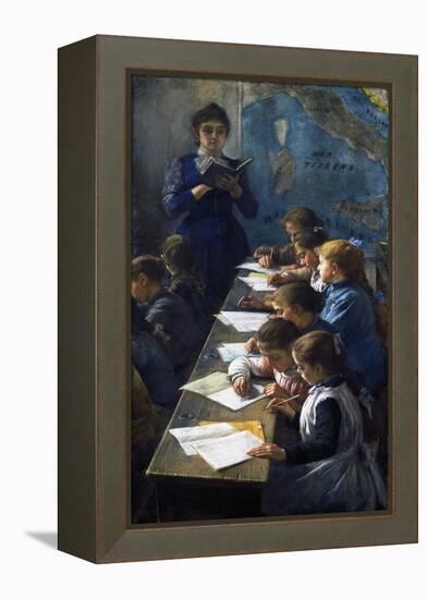 The Dictation Lesson, 1891-Demetrio Cosola-Framed Premier Image Canvas