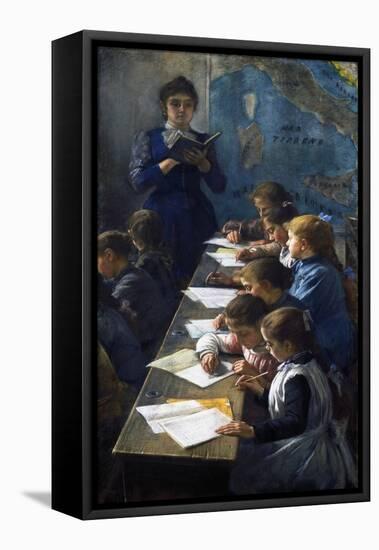 The Dictation Lesson, 1891-Demetrio Cosola-Framed Premier Image Canvas