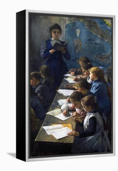 The Dictation Lesson, 1891-Demetrio Cosola-Framed Premier Image Canvas