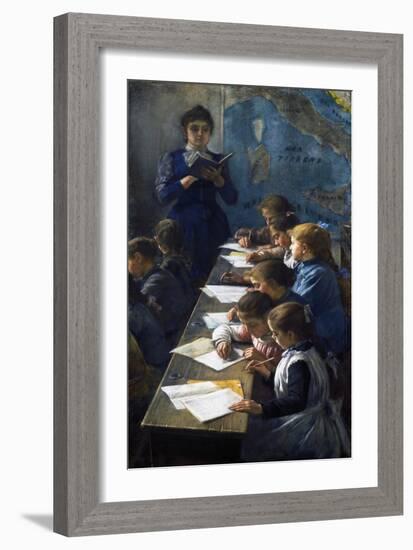 The Dictation Lesson, 1891-Demetrio Cosola-Framed Giclee Print