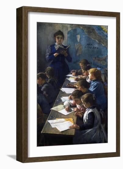 The Dictation Lesson, 1891-Demetrio Cosola-Framed Giclee Print