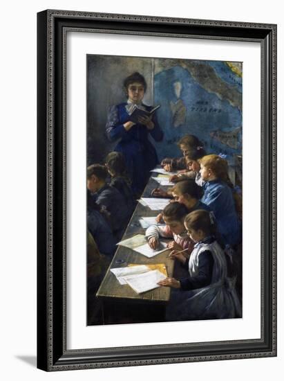 The Dictation Lesson, 1891-Demetrio Cosola-Framed Giclee Print