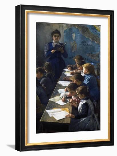 The Dictation Lesson, 1891-Demetrio Cosola-Framed Giclee Print