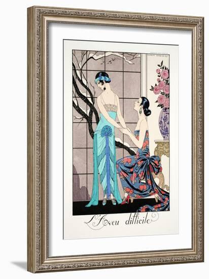 The Difficult Admission-Georges Barbier-Framed Giclee Print