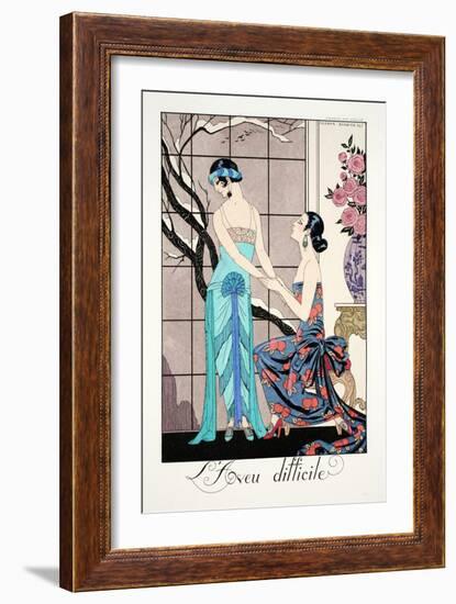 The Difficult Admission-Georges Barbier-Framed Giclee Print