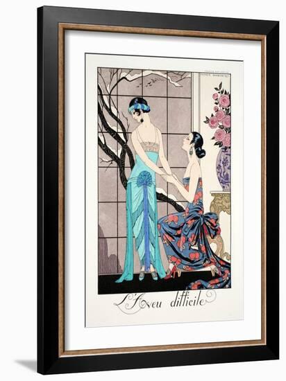 The Difficult Admission-Georges Barbier-Framed Giclee Print