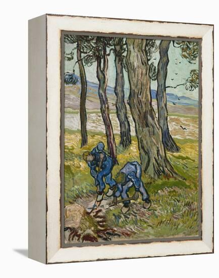 The Diggers, 1889 (Oil on Paper Lined onto Canvas)-Vincent van Gogh-Framed Premier Image Canvas