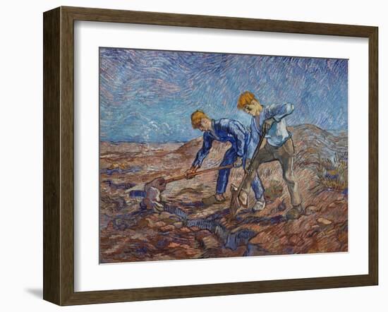 The Diggers-Vincent van Gogh-Framed Giclee Print