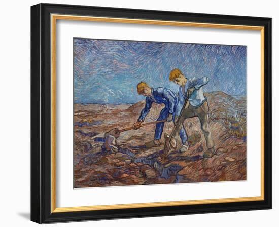 The Diggers-Vincent van Gogh-Framed Giclee Print