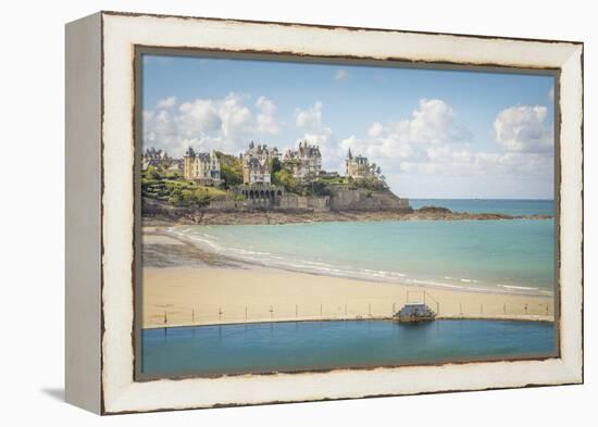 The Dinard Beach-Philippe Manguin-Framed Premier Image Canvas