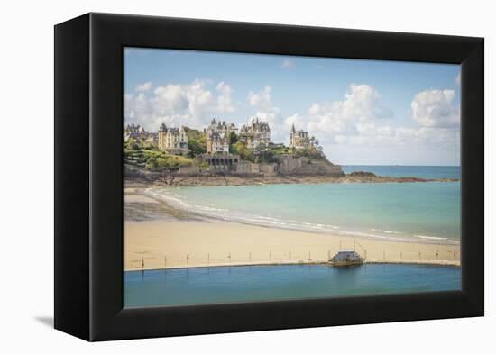 The Dinard Beach-Philippe Manguin-Framed Premier Image Canvas