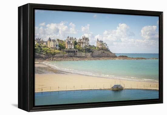 The Dinard Beach-Philippe Manguin-Framed Premier Image Canvas