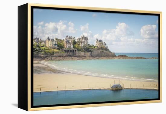 The Dinard Beach-Philippe Manguin-Framed Premier Image Canvas