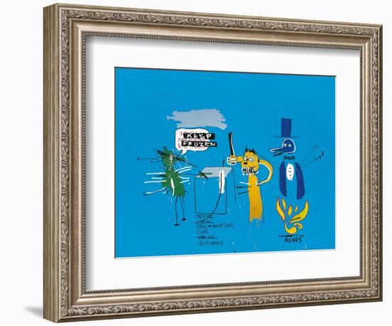 The Dingoes That Park Their Brains with Their Gum, 1988-Jean-Michel Basquiat-Framed Giclee Print