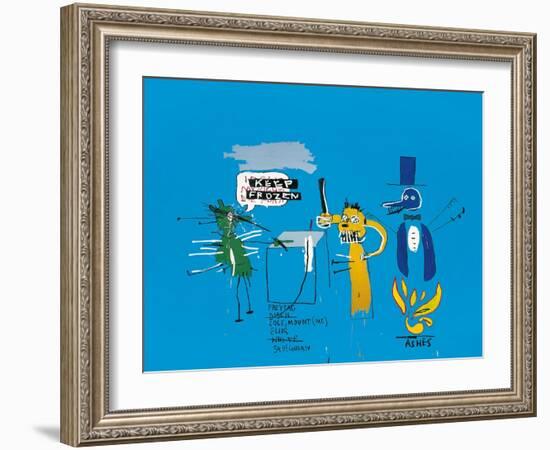 The Dingoes That Park Their Brains with Their Gum, 1988-Jean-Michel Basquiat-Framed Giclee Print