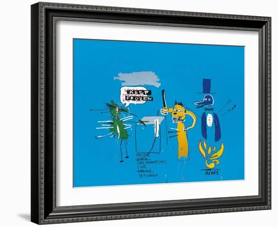 The Dingoes That Park Their Brains with Their Gum, 1988-Jean-Michel Basquiat-Framed Giclee Print