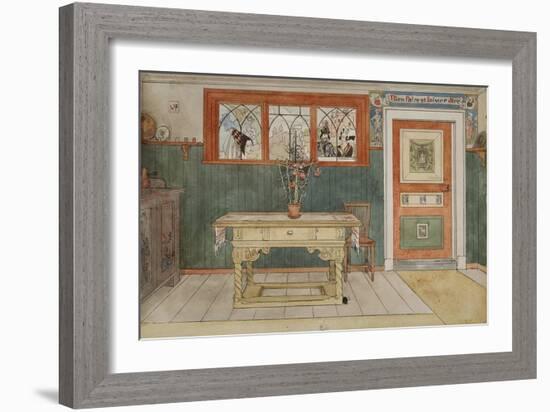 The Dining Room, from 'A Home' series, c.1895-Carl Larsson-Framed Giclee Print