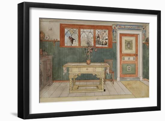 The Dining Room, from 'A Home' series, c.1895-Carl Larsson-Framed Giclee Print