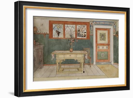 The Dining Room, from 'A Home' series, c.1895-Carl Larsson-Framed Giclee Print