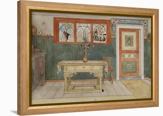 The Dining Room, from 'A Home' series, c.1895-Carl Larsson-Framed Premier Image Canvas