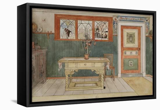 The Dining Room, from 'A Home' series, c.1895-Carl Larsson-Framed Premier Image Canvas