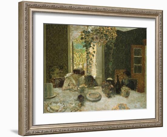 The Dining Room; La Salle a Manger-Edouard Vuillard-Framed Giclee Print