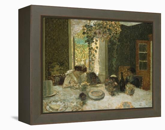 The Dining Room; La Salle a Manger-Edouard Vuillard-Framed Premier Image Canvas