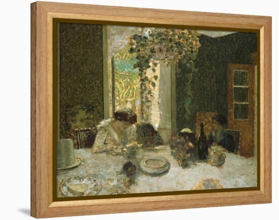 The Dining Room; La Salle a Manger-Edouard Vuillard-Framed Premier Image Canvas