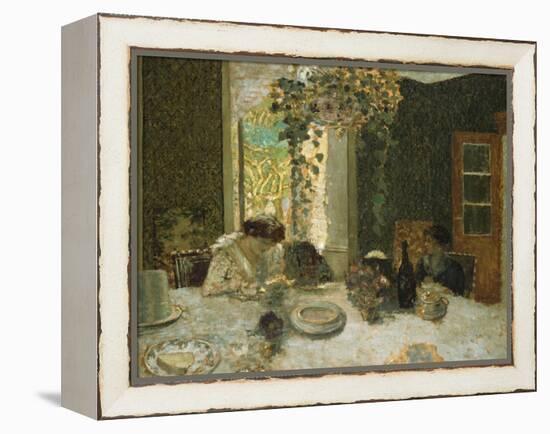 The Dining Room; La Salle a Manger-Edouard Vuillard-Framed Premier Image Canvas