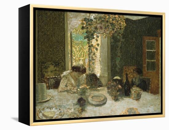 The Dining Room; La Salle a Manger-Edouard Vuillard-Framed Premier Image Canvas