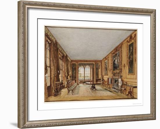 The Dining Room of the Earl of Essex at Cassiobury, 1821-William Henry Hunt-Framed Giclee Print