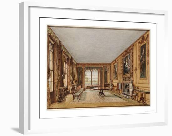 The Dining Room of the Earl of Essex at Cassiobury, 1821-William Henry Hunt-Framed Giclee Print