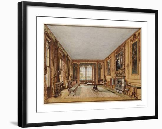 The Dining Room of the Earl of Essex at Cassiobury, 1821-William Henry Hunt-Framed Giclee Print