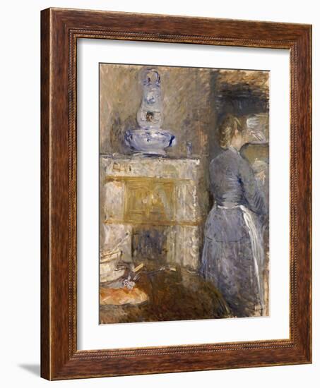 The Dining Room of the Rouart Family, Avenue d'Eylau, 1880-Berthe Morisot-Framed Giclee Print
