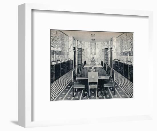 The Dining Room of the Stoclet Palace, Brussels, Belgium, c1914-Unknown-Framed Photographic Print