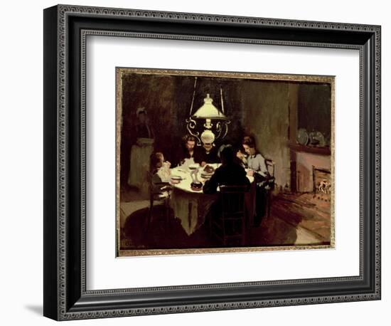 The Dinner, 1868-9-Claude Monet-Framed Giclee Print