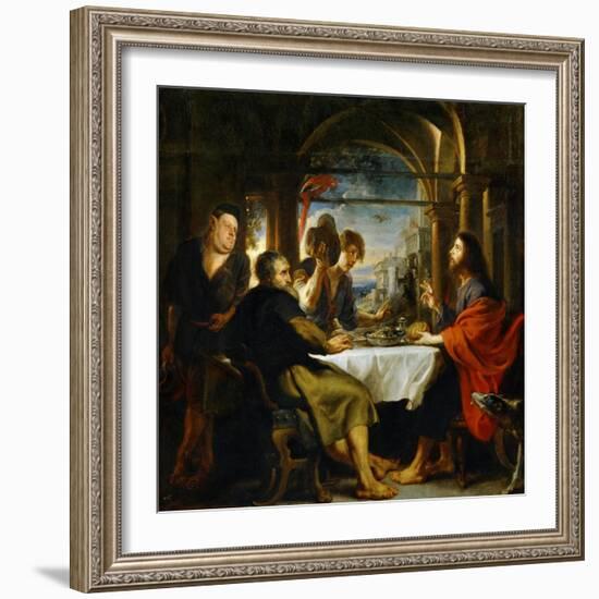 The Dinner at Emmaus-Peter Paul Rubens-Framed Giclee Print