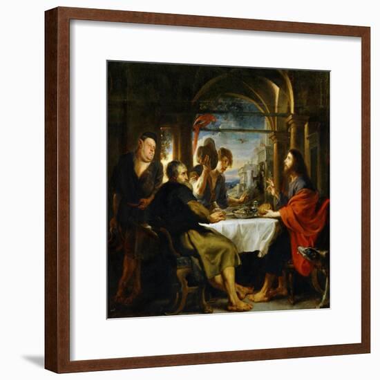 The Dinner at Emmaus-Peter Paul Rubens-Framed Giclee Print