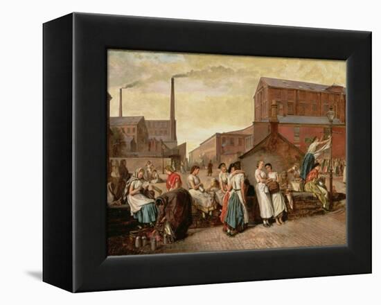 The Dinner Hour, Wigan, 1874-Eyre Crowe-Framed Premier Image Canvas